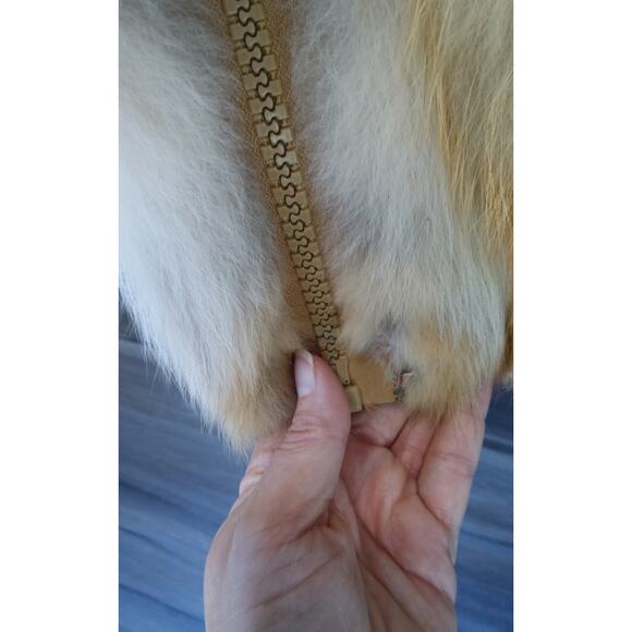 Vintage Tillis Fox Fur luxury coat Private Label size S zip Old money Regal chic - Picture 5 of 11